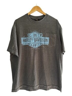 Harley Davidson Graphic Tee Texas Bedford Pocket T Shirt XL
